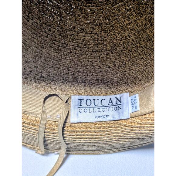 Toucan Collection New York Navy Bow Women\'s One Size Straw Sun Hat main image 7